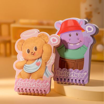버터베어 헬로 미니 수첩 60매 핑크