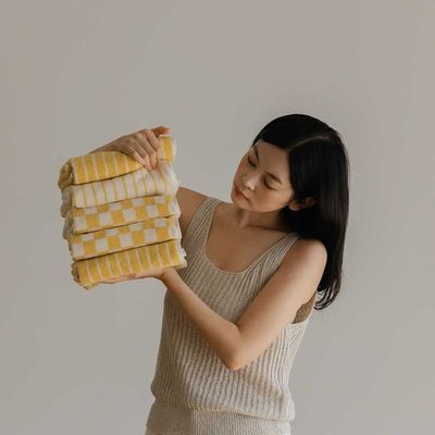 디어리얼 페이스타올 5P 버터