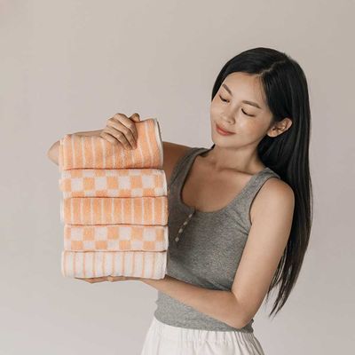 디어리얼 페이스타올 5P 살구