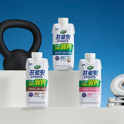 [1등 단백질]셀렉스 프로핏 웨이프로틴 1박스 (코코넛/초콜릿/복숭아) 100% WPI 드링크 330ml 12팩 