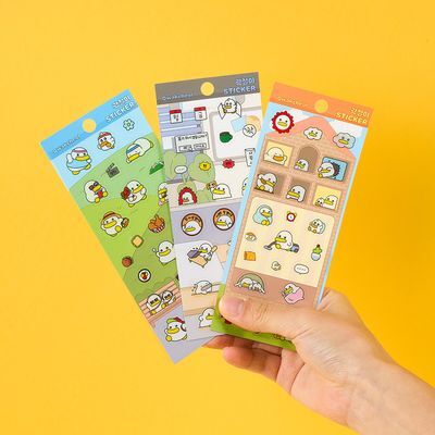 콜리 곽철이 투명 스티커 3종