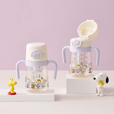 락앤락 스누피 리틀럽 원터치 PPSU 양손 빨대컵 310ml (HAP917BLU)