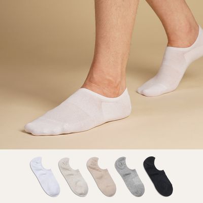 삭피엔스 절대 안벗겨지는 발등덮는 남성 페이크삭스 10켤레 5colors (M/L)