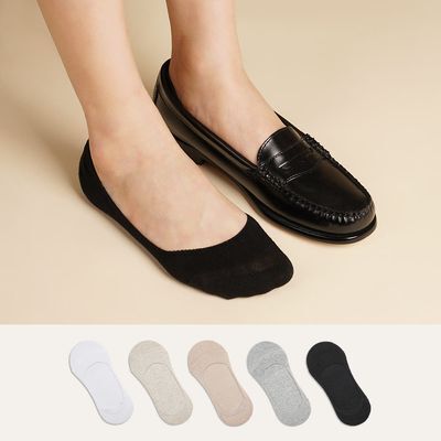삭피엔스 절대 안벗겨지는 발등 짧은 공용 페이크삭스 10켤레 5colors (S/M)