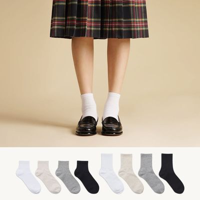 삭피엔스 프리미엄 학생 밴드 여성 양말 8켤레 4colors (5cm/10cm)