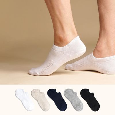 삭피엔스 90도 직각 메쉬 남성 페이크삭스 5켤레 5colors