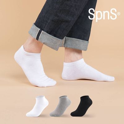 삭피엔스 데오프리 28g 톡톡한 무지 발목 남성 양말 8켤레 3colors (화이트/그레이/블랙)