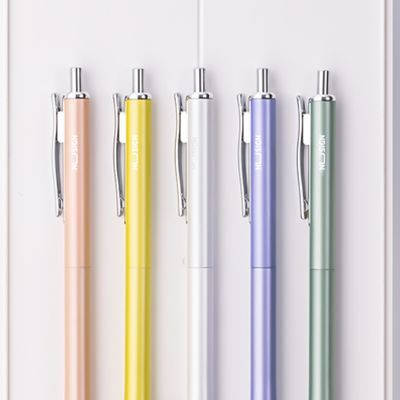 누사인 메탈 이지클립 노크식 중성 젤펜 0.5mm