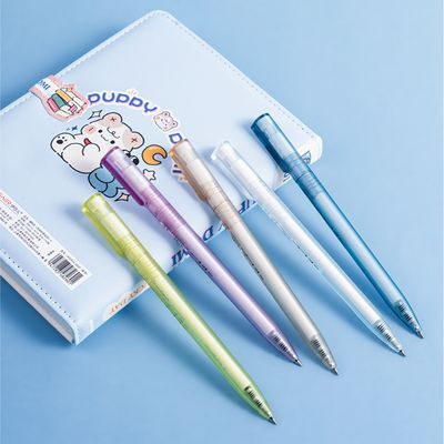 누사인 반투명 트위스트형 중성 젤펜 0.5mm