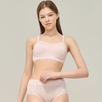 푸마 소프트 모달 터치 브라탑 팬티 SET (라이트핑크)