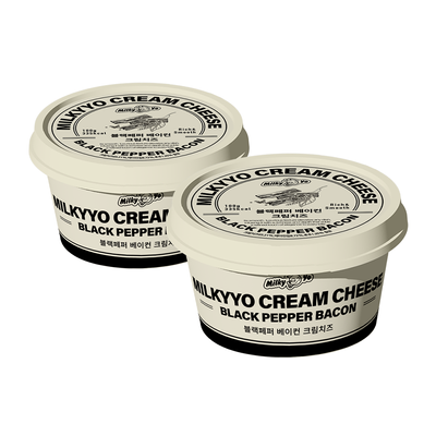 밀키요 크림치즈 블랙페퍼베이컨 100g 2개입
