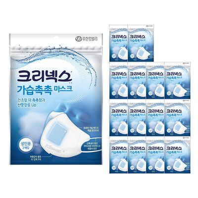 [대용량] 크리넥스 가습촉촉 마스크 2PX15개(30매)
