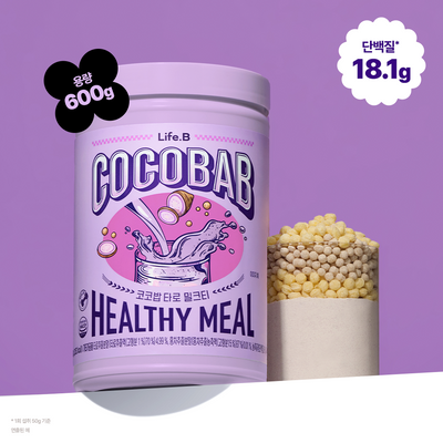 라이프비 코코밥 단백질쉐이크 600g 타로 밀크티