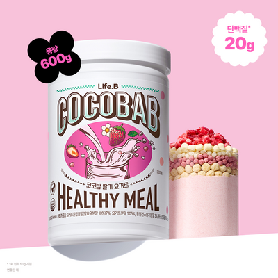 라이프비 코코밥 단백질쉐이크 600g 딸기 요거트 