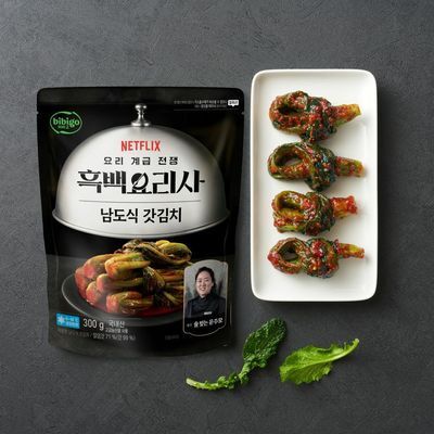 비비고 흑백요리사 남도식 갓김치 300g*2개입