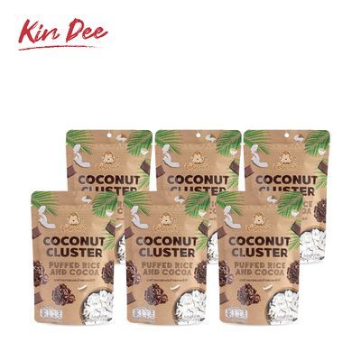 킨디 코코넛 클러스터 코코아&팝핑라이스 40g x 6개