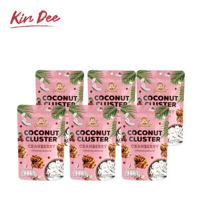킨디 코코넛 클러스터 크랜베리 40g x 6개