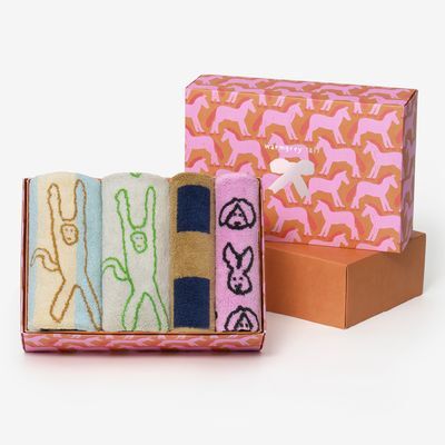 웜그레이테일 페이스 타월 2P + 핸드 타월 2P 선물세트 (8type)