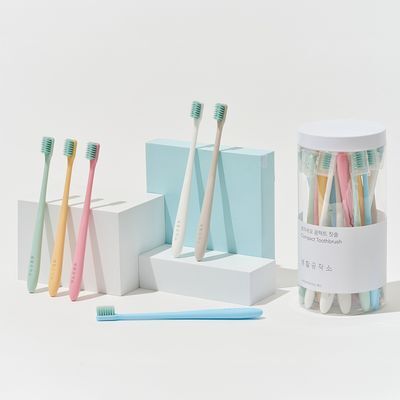 생활공작소 초미세모 콤팩트 칫솔 24P