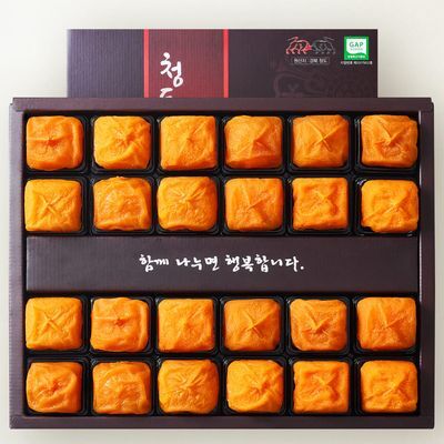 [온브릭스] 겉은 쫀득, 속은 촉촉 청도 반건시 1호 선물세트 24입(개당 65g내외/특품)