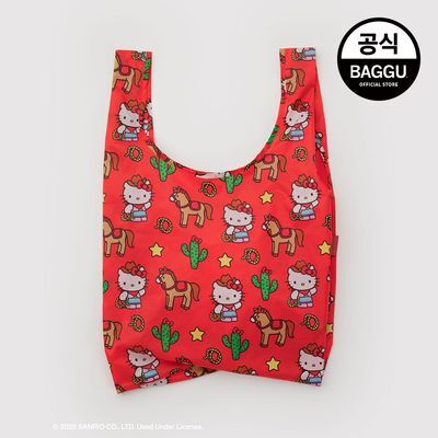 [바쿠X헬로키티] 리유저블 바쿠백 헬로키티 웨스턴 (2Sizes)