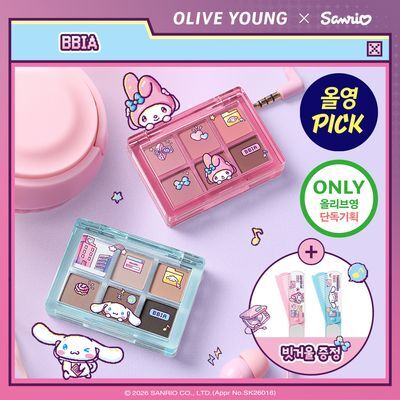 [9월올영픽/산리오캐릭터즈] 삐아 레디 투 웨어 아이 팔레트 미니 2.5g 2종 (단품/기획)