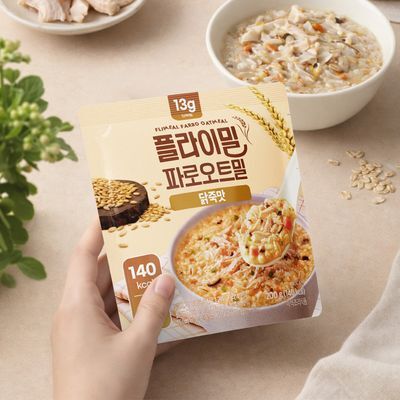 플라이밀 파로 오트밀 200g 닭죽맛