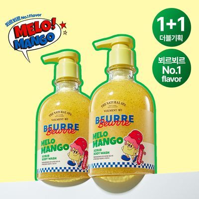 벨먼x뵈르뵈르 내추럴 스파 스크럽워시 400ml 2입 기획 3종 택1
