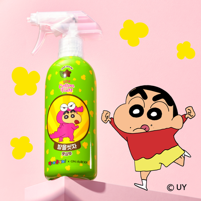 온더바디 발을씻자 코튼 풋샴푸 385ml 짱구에디션 (초코민트) (2502)