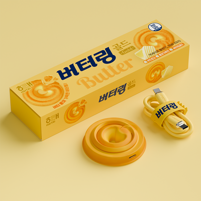 미니덕트 버터링무선충전기