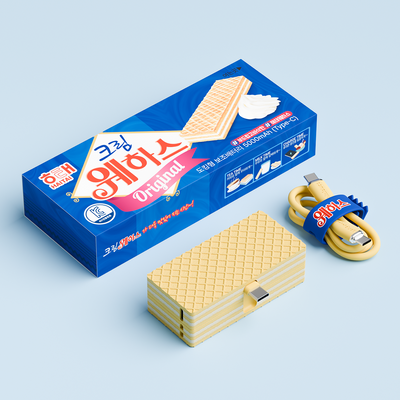 미니덕트 웨하스보조배터리 5000mAh 2종