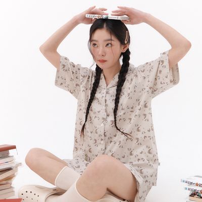 오프아워 드리미두들스 괴도토끼 반팔 잠옷 세트 (M / L / XL)
