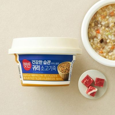 햇반 라이스플랜 귀리 소고기죽 265g