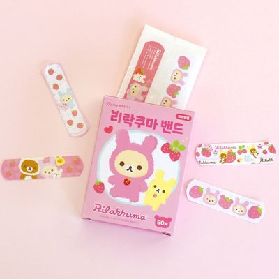 플라잉웨일즈 리락쿠마 밴드 50매_스트로베리