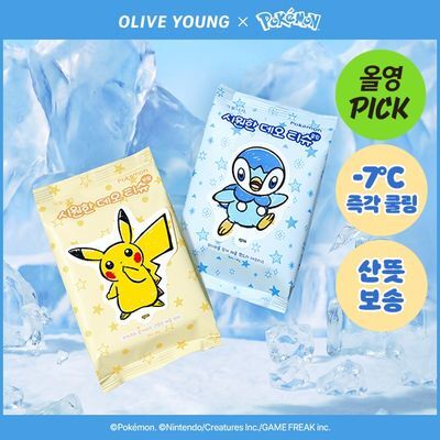 [포켓몬 에디션/5월올영픽]식물나라 시원한 데오티슈 15매(무향/쿨링)