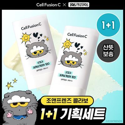 [산뜻보송/조앤프렌즈 콜라보] 셀퓨전씨 스틱 썬스크린 100 19g 1+1 기획