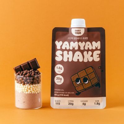 데일리얌 고단백 얌얌쉐이크 초코맛 40g