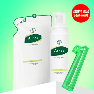 [풍성산뜻거품세안] 아크네스 포밍워시 200mL 리필 기획 (+리필200ml)