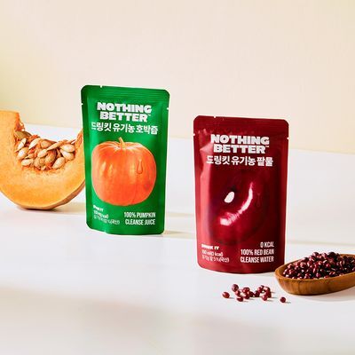 낫띵베럴 드링킷 유기농 100ml x 24포 2종 택1 (호박즙/팥물)