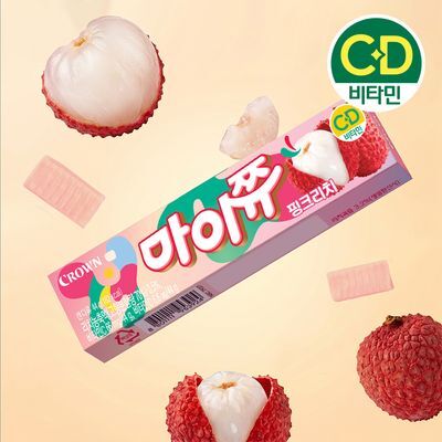 크라운 마이쮸 스틱 핑크리치 44g