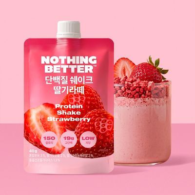 낫띵베럴 단백질쉐이크 40g 3종 택1 (19곡물 / 딸기라떼 / 초코크런치)