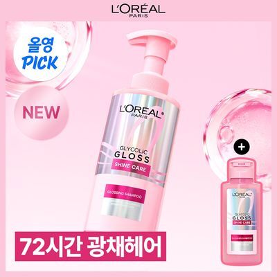 [광채샴푸ㅣ+미니샴푸 증정] 로레알파리 광채샴푸 글라이콜릭 글로스 440ml (7월 올영픽)