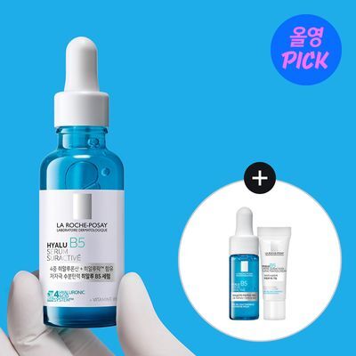 [7월 올영픽/온라인추가증정] 라로슈포제 히알루 B5 수분탄력 세럼 30ml 기획 (+10ml+히알루크림 3ml)