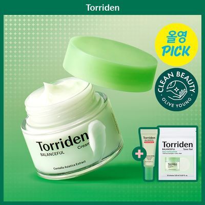 [6월 올영픽/단독기획] 토리든 밸런스풀 시카 진정 크림 80ml 기획(+세럼10ml+패드10매)