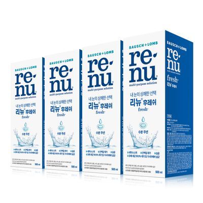 리뉴 후레쉬 500ml_4입 대용량 기획