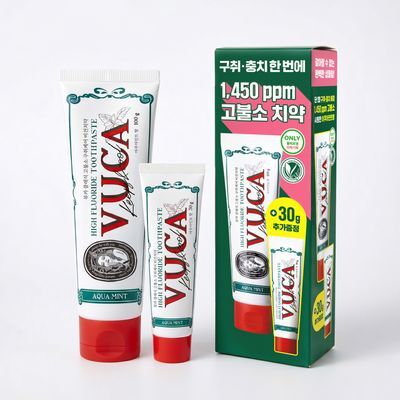 [고불소] 뷰카 클래식 구취케어 치약 아쿠아민트 100g 증정기획 (+30g) 올리브영 단독기획