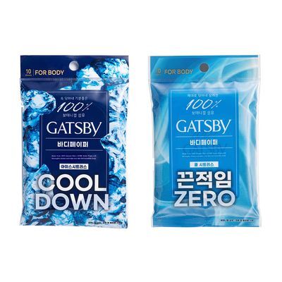 [휴대용] 갸스비 데오도란트 샤워티슈 10매 2종 택1