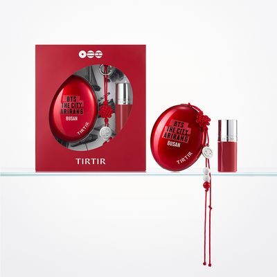 티르티르 BTS 더 시티 부산 아이코닉 레드 듀오 기획(레드쿠션파운데이션+틴티드립오일+노리개 키링) 3colors