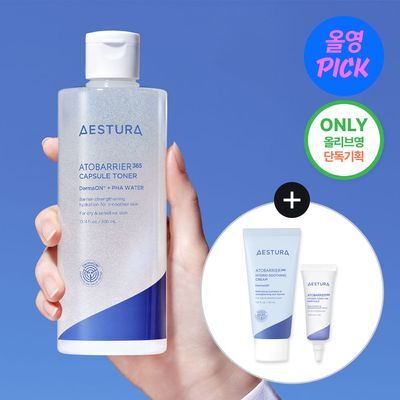 [7월 올영픽] 에스트라 아토베리어365 캡슐토너 300ml 기획 (+수딩크림 30ml+세라-히알 앰플 7ml)