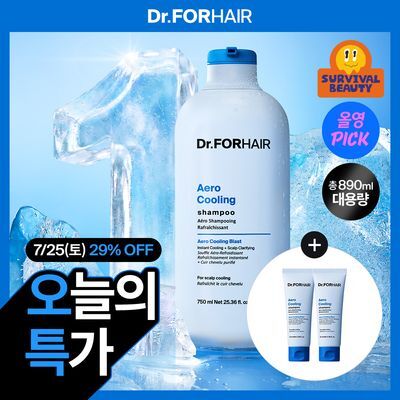 [7월 올영픽/한정기획] 닥터포헤어 에어로 쿨링 샴푸 750ml 기획 (+70ml*2ea)